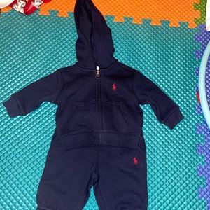 Polo Hoodie Pant Set